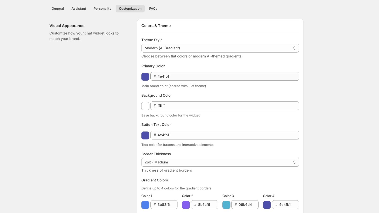 Admin: Customize colors, position, size, and fonts to match your theme
